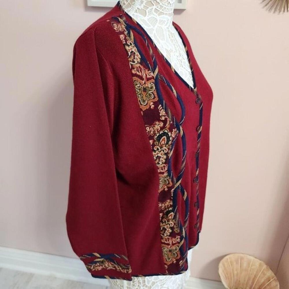 KOOS of course unique jacket burgundy fun button down 1X  NWT